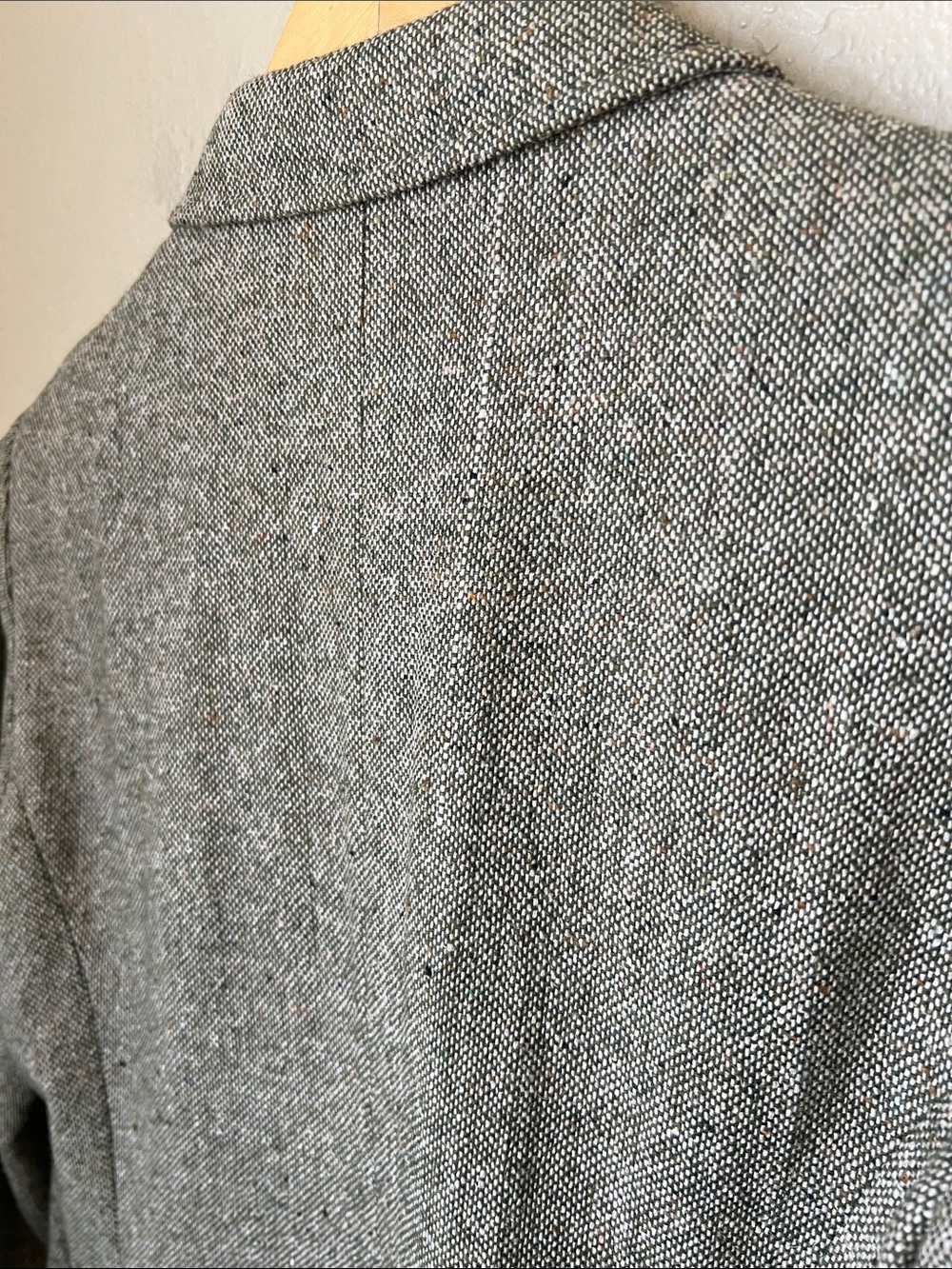 Oscar de la renta vintage speckled tweed blazer - Picture 6 of 8